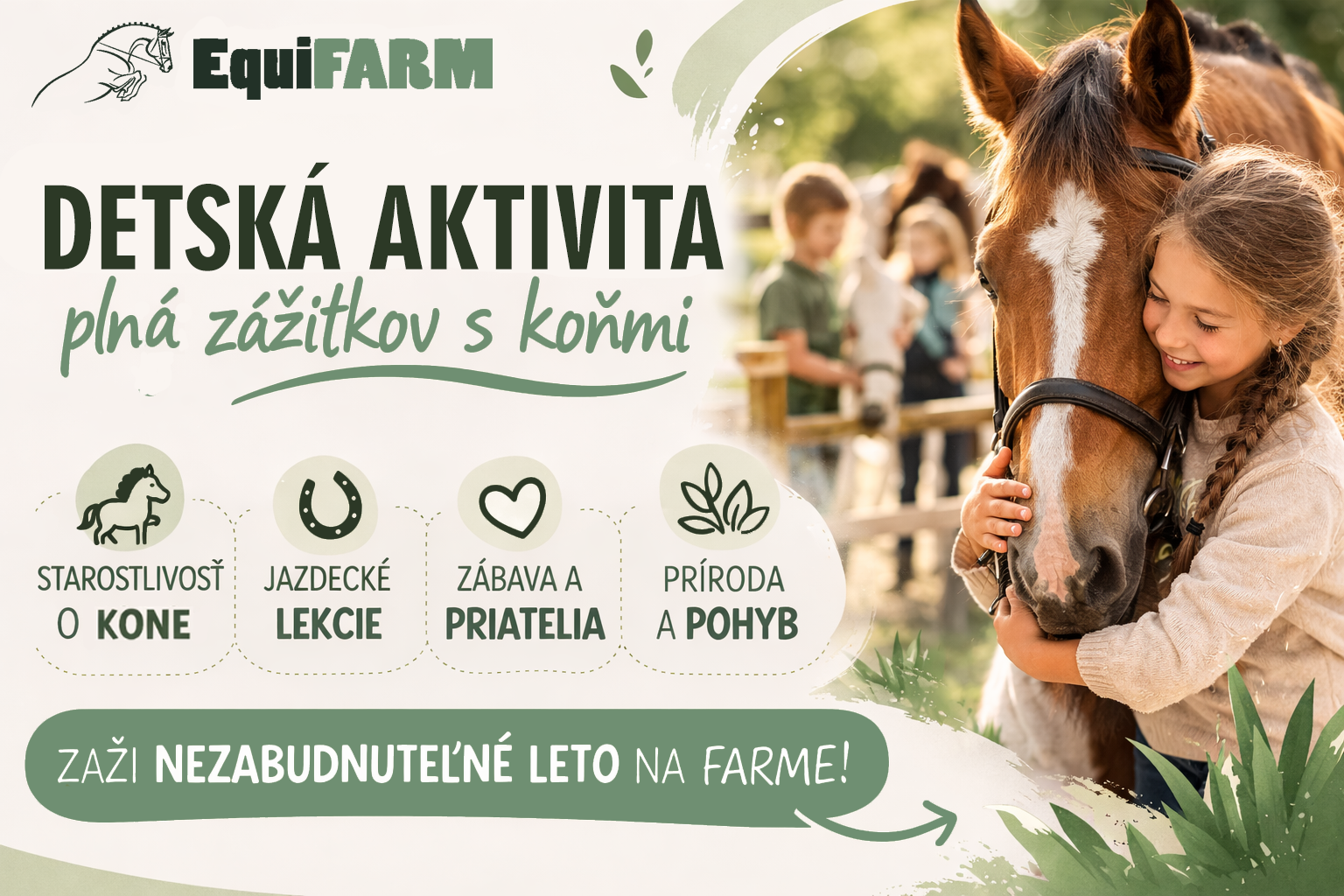 EquiFARM children's camp advertisement